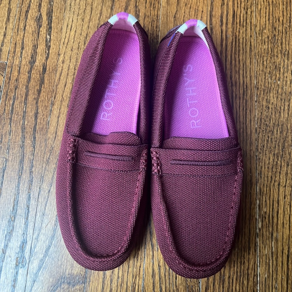 Rothy's The Driver in Burgundy Merlot Size 7